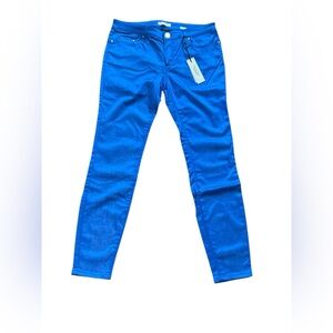 ✨NWT✨ Versace Electric Blue metallic Skinny Jeans